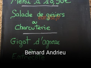 Bernard Andrieu réservation