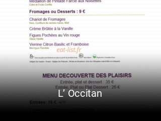 L’ Occitan réservation