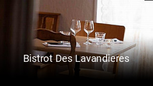 Bistrot Des Lavandieres réservation