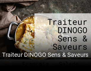 Traiteur DINOGO Sens & Saveurs réservation en ligne