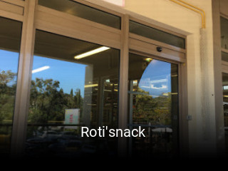 Roti'snack réservation en ligne