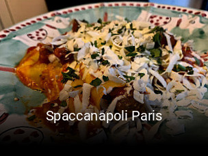 Spaccanapoli Paris réservation de table