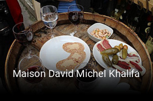 Maison David Michel Khalifa réservation de table