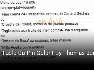 La Table Du Pin Galant By Thomas Jean réservation en ligne