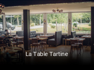 La Table Tartine réservation