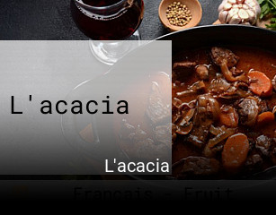 L'acacia réservation