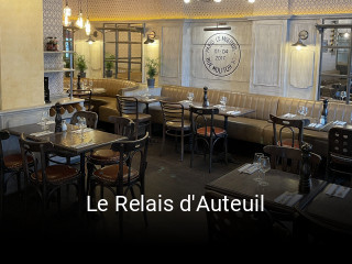 Le Relais d'Auteuil réservation en ligne