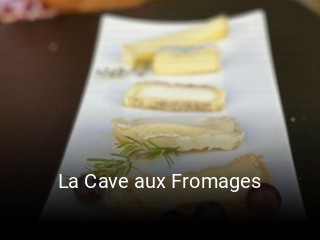 La Cave aux Fromages réservation