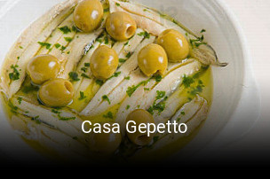 Casa Gepetto réservation de table