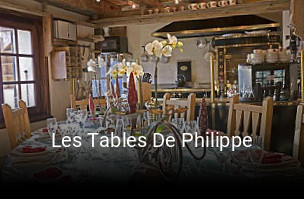 Les Tables De Philippe réservation