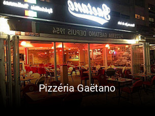 Pizzéria Gaëtano réservation de table