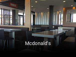 Mcdonald's réservation de table