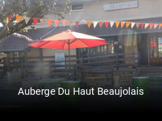 Auberge Du Haut Beaujolais réservation en ligne
