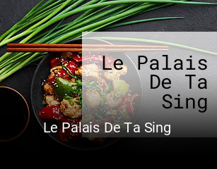 Le Palais De Ta Sing réservation de table