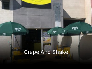 Crepe And Shake réservation en ligne