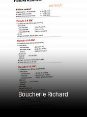 Boucherie Richard réservation en ligne