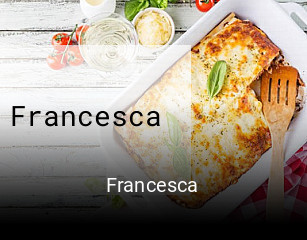 Francesca réservation de table