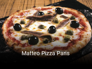 Matteo Pizza Paris réservation de table