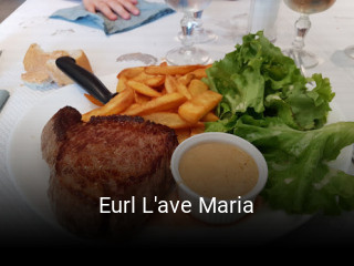 Réserver une table chez Eurl L'ave Maria maintenant