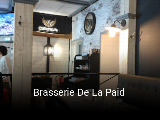 Brasserie De La Paid réservation de table