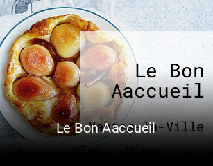 Le Bon Aaccueil réservation de table