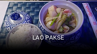 Réserver une table chez LAO PAKSE maintenant