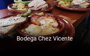 Réserver une table chez Bodega Chez Vicente maintenant