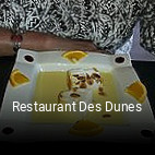 Restaurant Des Dunes réservation de table