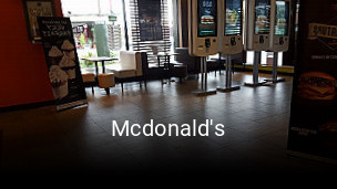 Mcdonald's réservation de table