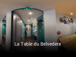 La Table du Belvedere réservation de table