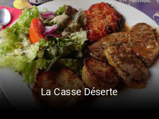 La Casse Déserte réservation de table