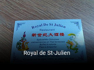 Royal de St-Julien réservation en ligne