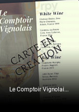 Le Comptoir Vignolais réservation