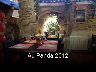 Au Panda 2012 réservation en ligne