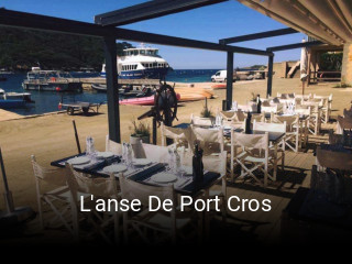 L'anse De Port Cros réservation de table