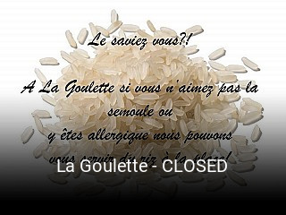 La Goulette - CLOSED réservation