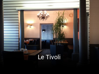 Le Tivoli réservation de table