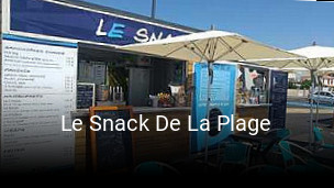 Le Snack De La Plage réservation en ligne