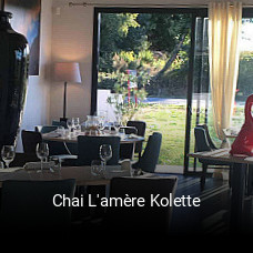 Chai L'amère Kolette réservation de table