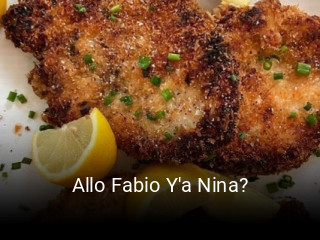 Allo Fabio Y'a Nina? réservation