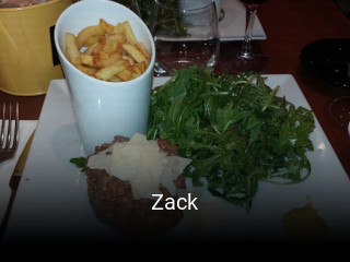 Zack réservation de table