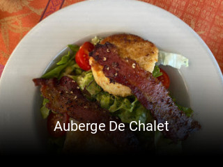 Auberge De Chalet réservation de table