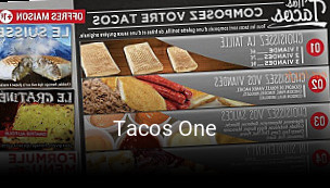 Tacos One réservation en ligne