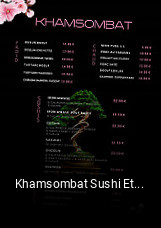 Khamsombat Sushi Et Thaï réservation en ligne