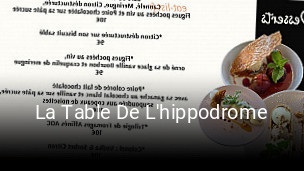 La Table De L'hippodrome réservation de table