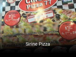 Sirine Pizza réservation en ligne