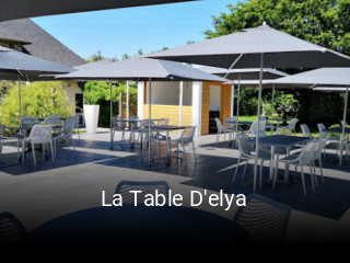 La Table D'elya réservation de table