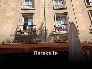 Baraka'fe réservation de table
