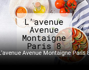 L'avenue Avenue Montaigne Paris 8 réservation de table