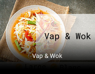 Vap & Wok réservation de table